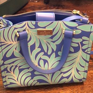 Blue printed Kate spade bag